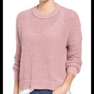 Madewell French Quarter Pullover Sweater M Pink